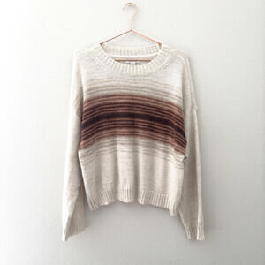 American Eagle Dreamspun Cropped Crew Neck Sweater Size Large